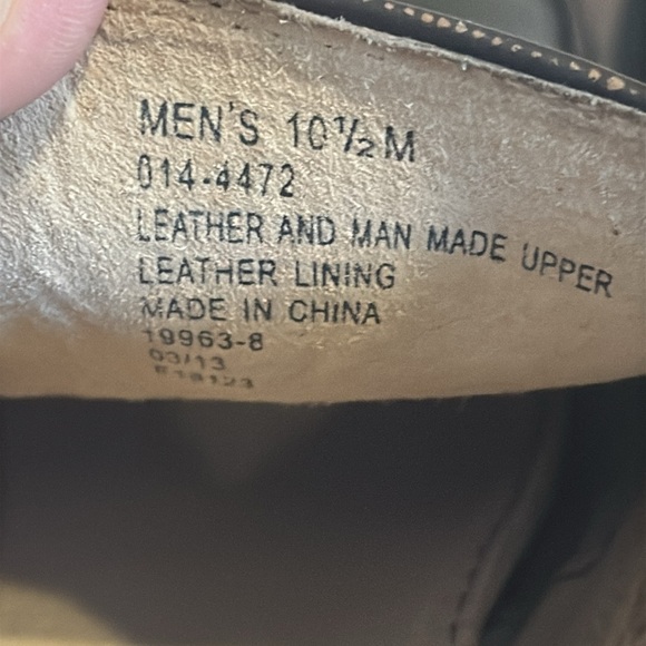 JF J. Ferrar brown leather slip on dress shoes square toe men’s size 10.5 - Picture 10 of 14